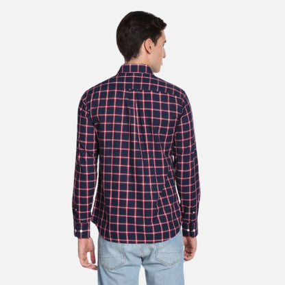 Tartan Check Herringbone Casual Shirt