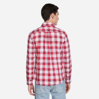 Plaid Check Oxford Casual Shirt