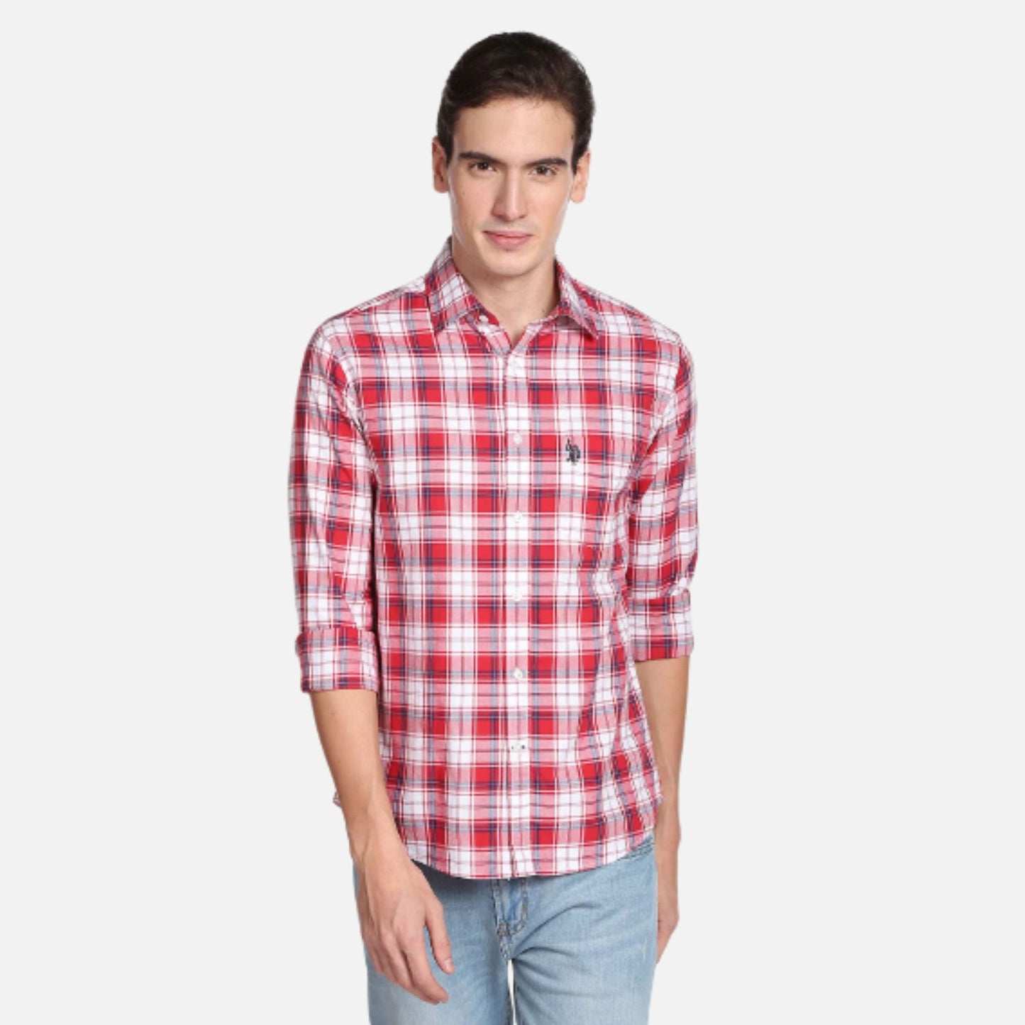 Plaid Check Oxford Casual Shirt