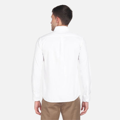 Regular Fit Solid Dobby Casual Shirt