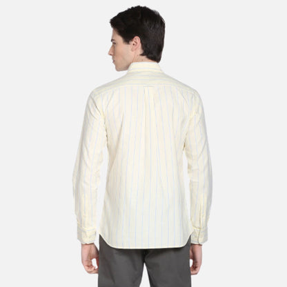 Vertical Stripe Oxford Casual Shirt