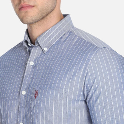 Vertical Stripe Premium Cotton Casual Shirt