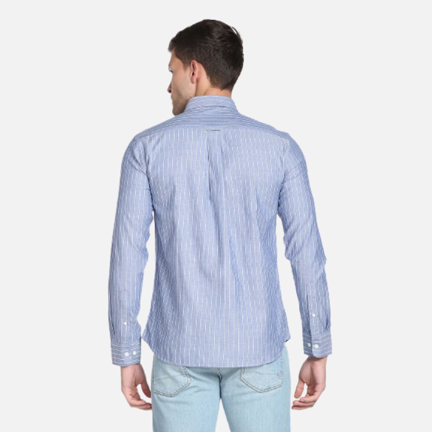 Vertical Stripe Premium Cotton Casual Shirt