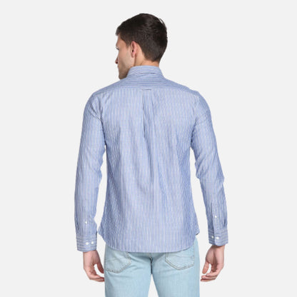 Vertical Stripe Premium Cotton Casual Shirt