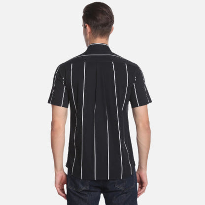 Vertical Stripe Regular Casual Shirt