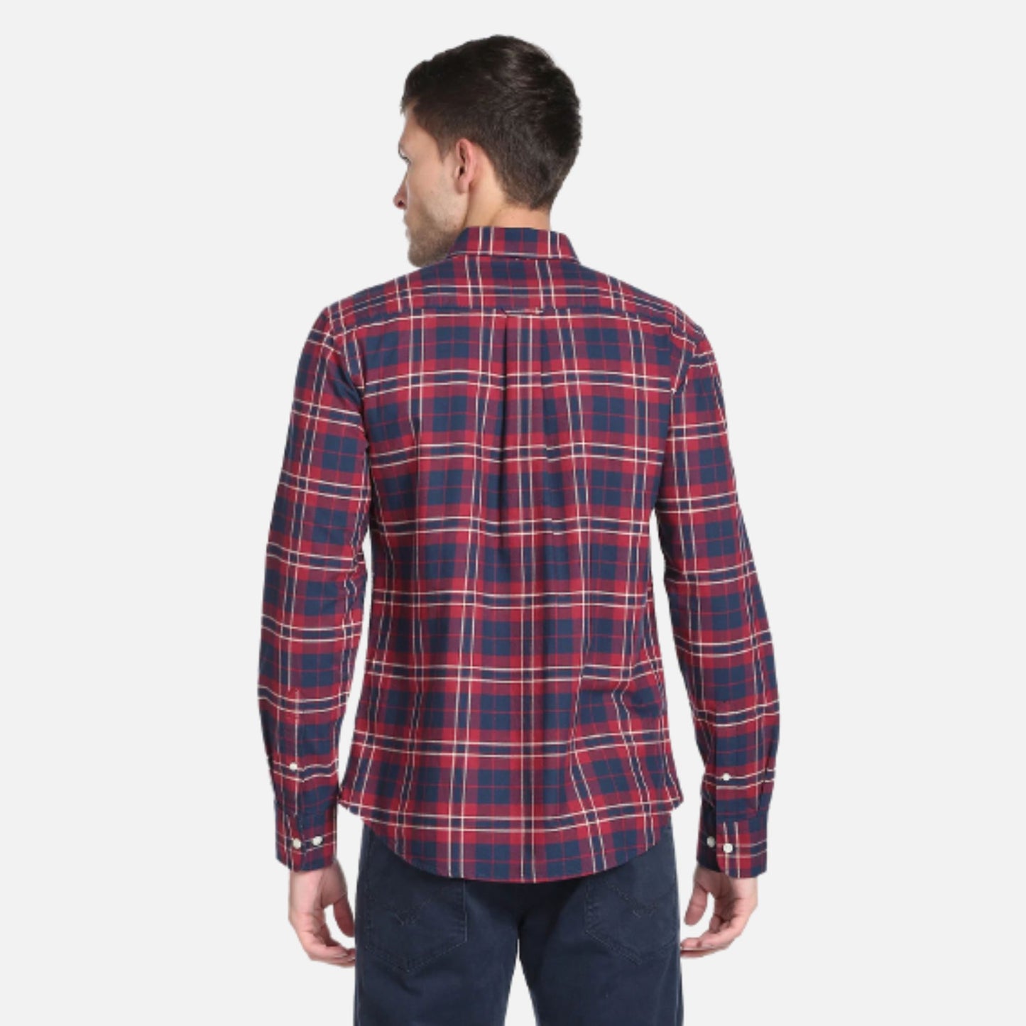 Tartan Check Pinpoint Oxford Casual Shirt