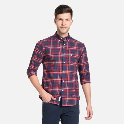 Tartan Check Pinpoint Oxford Casual Shirt