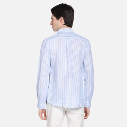 Vertical Stripe Tailored Regular Fit Casual Shirt