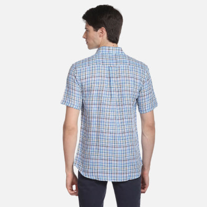 Plaid Check Short Sleeve Casual Shirt