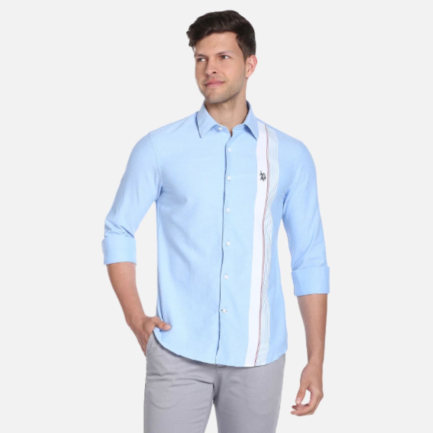 Vertical Stripe Premium Cotton Casual Shirt