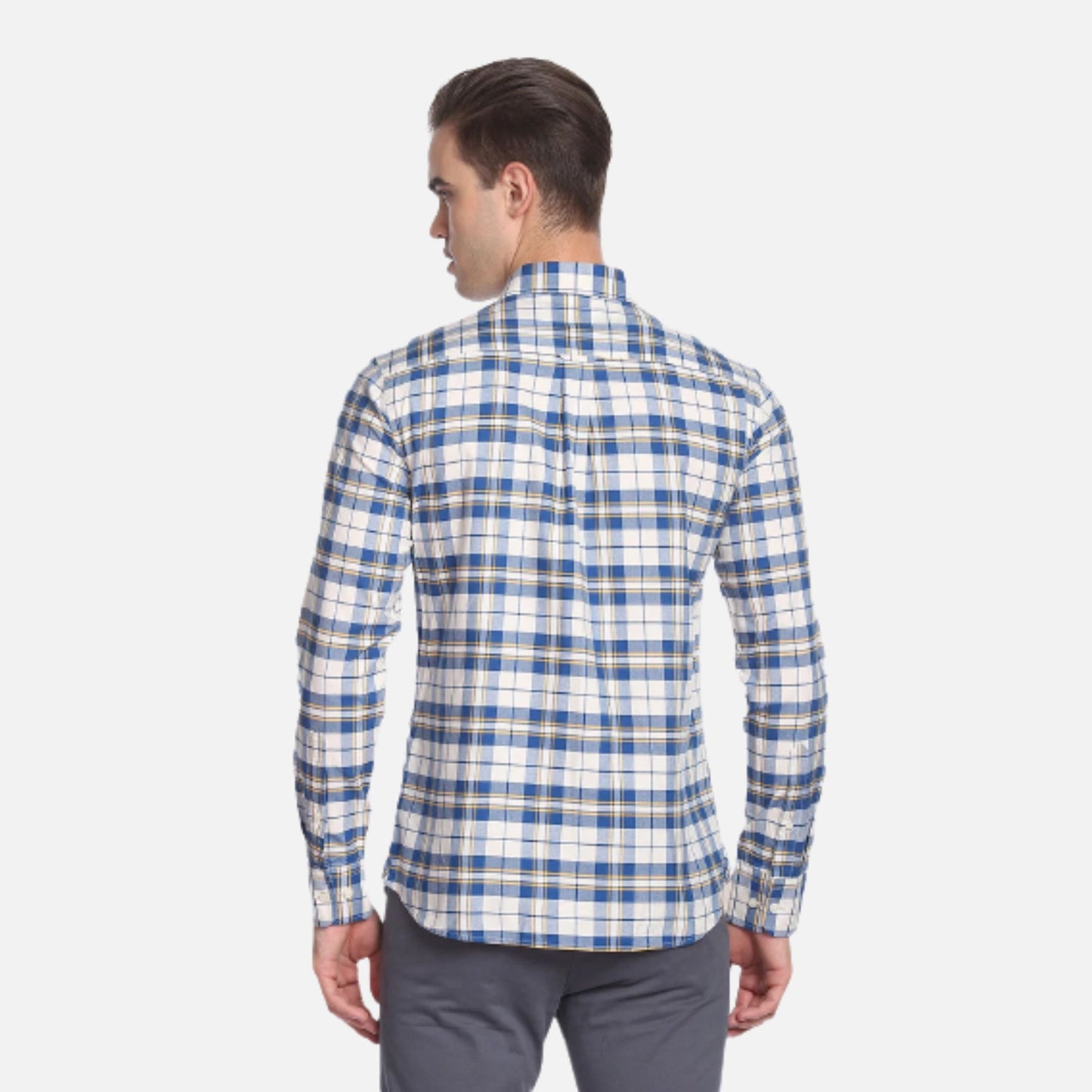 Tartan Check Pinpoint Oxford Casual Shirt